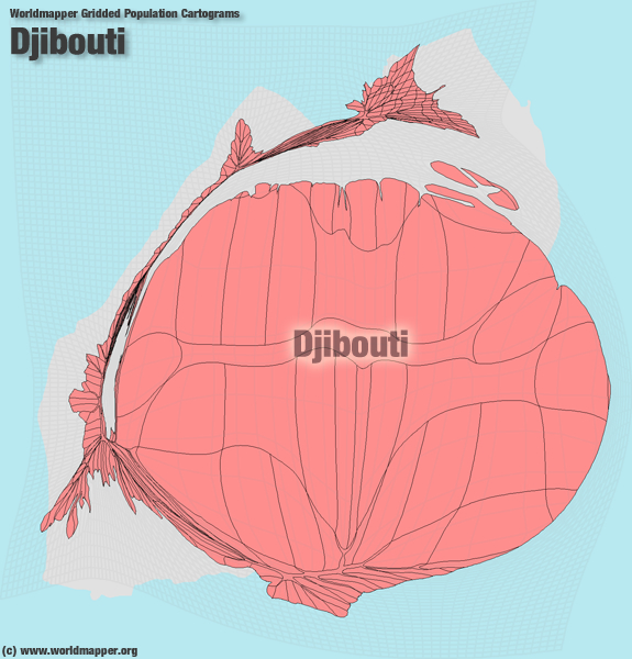 Dschibuti Bevölkerung Verteilung